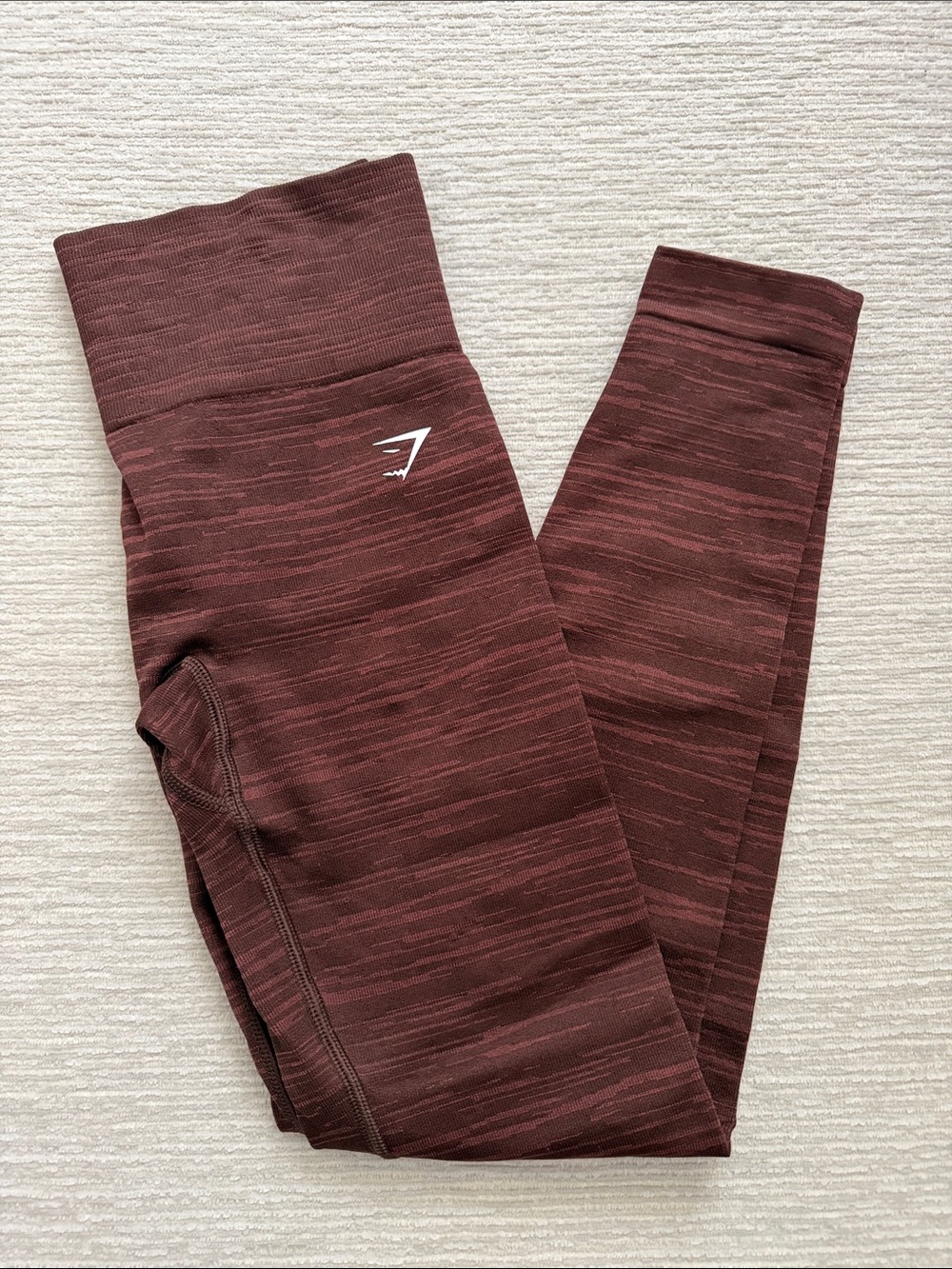Gymshark Maroon Heather Seamless Leggings
